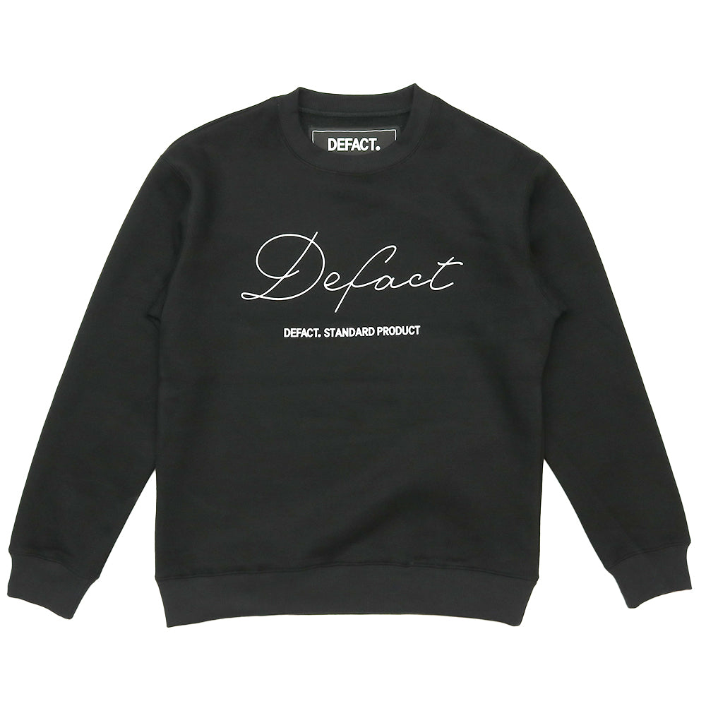 Classic Logo Sweat Crew [Black] – DEFACT