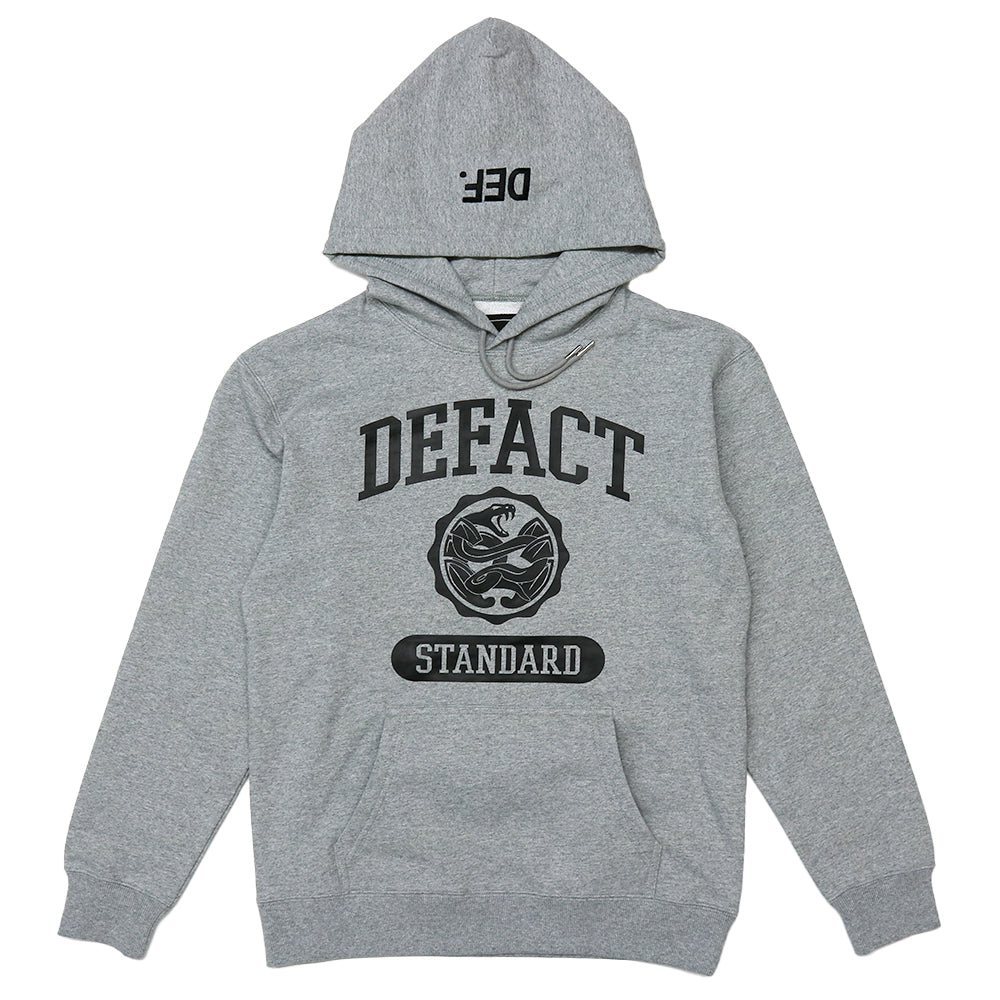 美品 TTTMSW college LOGO sweat hoodie gray College Sweat Hoodie [Gray] – DEFACT