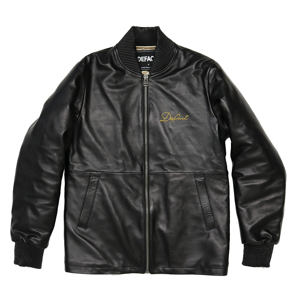 Lamb Leather Jacket  [Black]