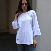 画像をギャラリービューアに読み込む, USA COTTON RAGLAN 3/4 TEE [White]

