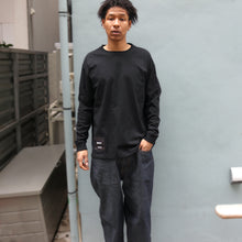 画像をギャラリービューアに読み込む, USA COTTON BIG SILHOUETTE L/S TEE [Black]

