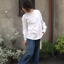 画像をギャラリービューアに読み込む, USA COTTON BIG SILHOUETTE L/S TEE [White]
