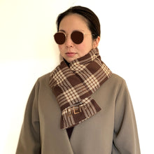 画像をギャラリービューアに読み込む, Check Down Muffler  [Brown]
