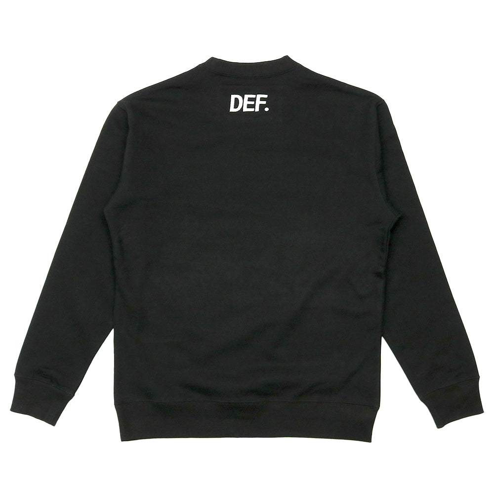 COLLEGE SWEAT 黒 College Sweat Crew [Black] – DEFACT